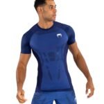 Venum Technical 3.0 Short Sleeve Rashguard - Night Blue