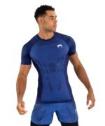 Venum Technical 3.0 Short Sleeve Rashguard - Night Blue