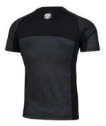 MEN Dimension Short Sleeve Rashguard - Black - Image 4