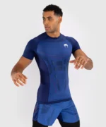 Venum Technical 3.0 Short Sleeve Rashguard - Night Blue - Image 3